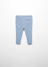 Cotton ribbed leggings