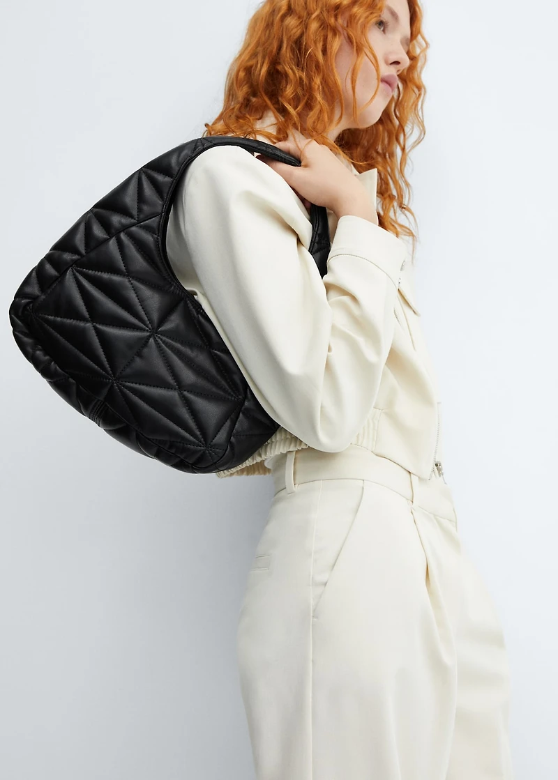 Quilted shoulder bag