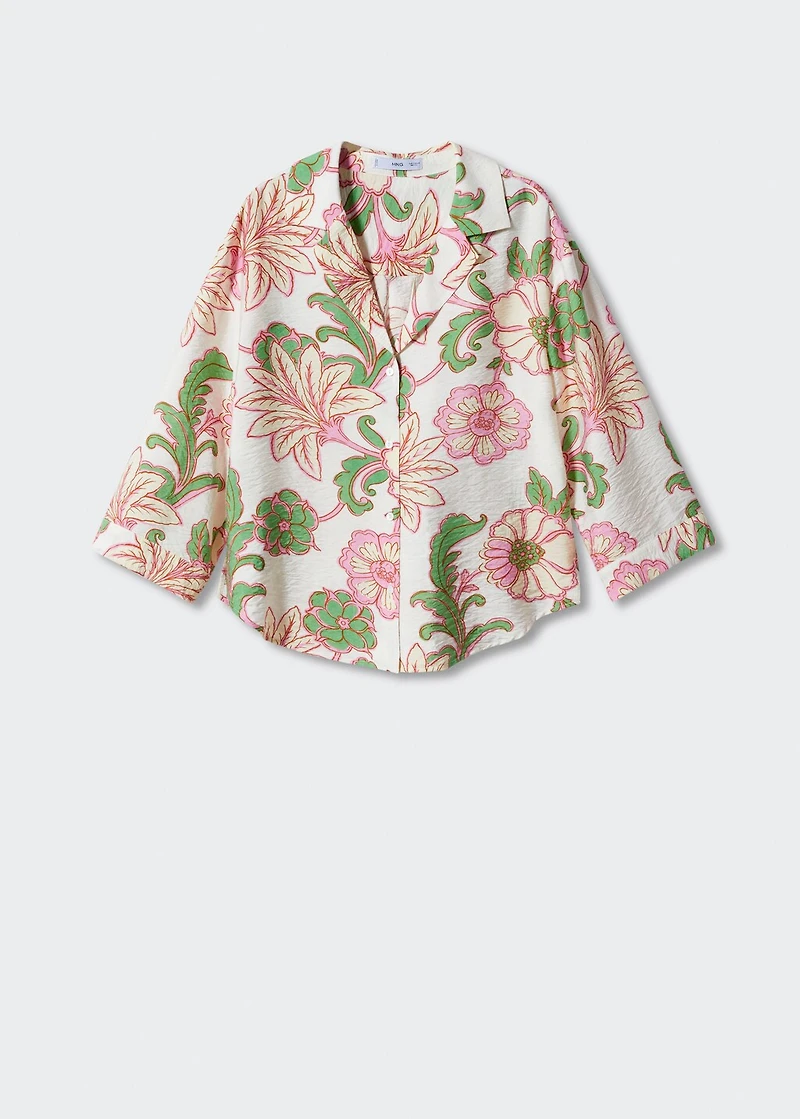 Textured printed shirt