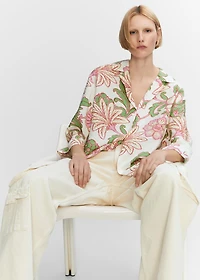 Textured printed shirt