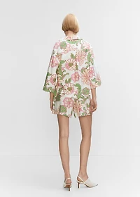 Textured printed shirt