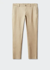 Slim fit serge chino pants