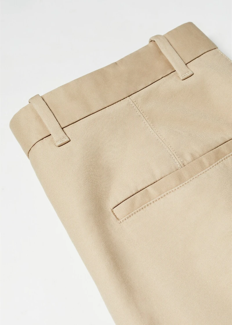 Slim fit serge chino pants