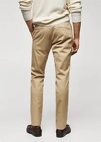 Slim fit serge chino pants