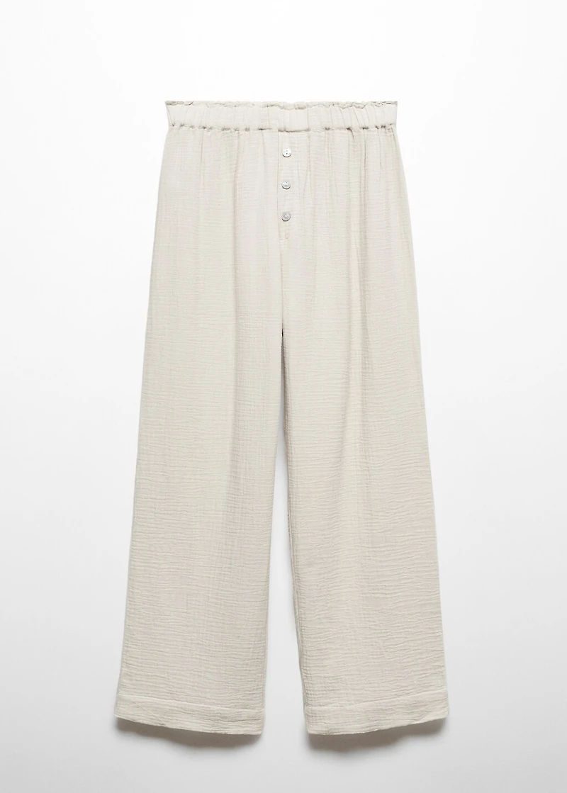 Cotton gauze pyjama pants