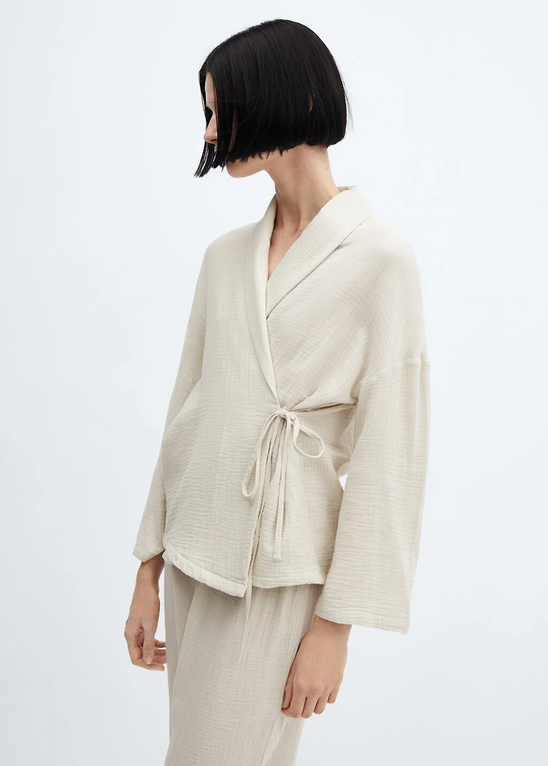 Cotton gauze pyjama pants