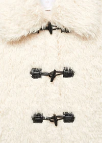 Fur-effect midi-coat
