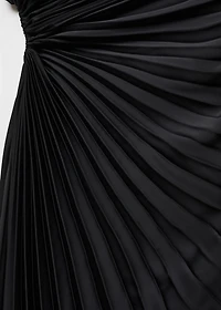 Asymmetrical pleated dress