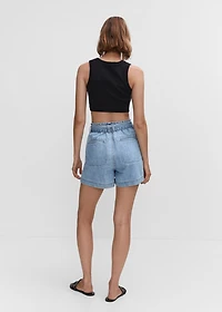 Paperbag shorts with belt