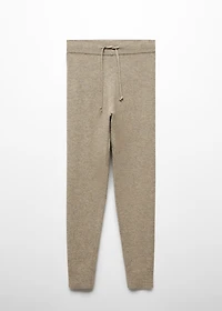 Knit jogger-style pants
