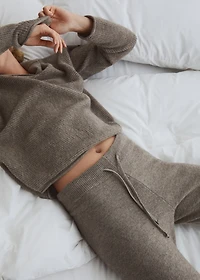 Knit jogger-style pants