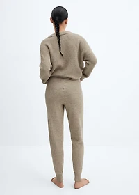 Knit jogger-style pants