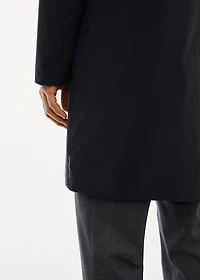 Water-repellent hooded trench coat