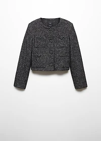 Pocket tweed jacket