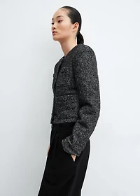 Pocket tweed jacket