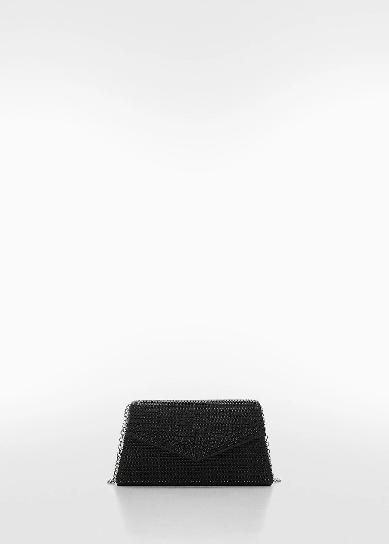 Chain bag with crystals