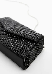 Chain bag with crystals