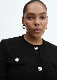 Tweed jacket with pockets