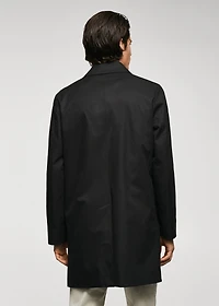 Water-repellent cotton trench coat