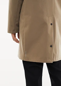 Water-repellent hooded barn jacket