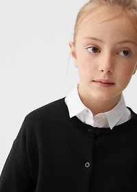 Cotton-blend cardigan