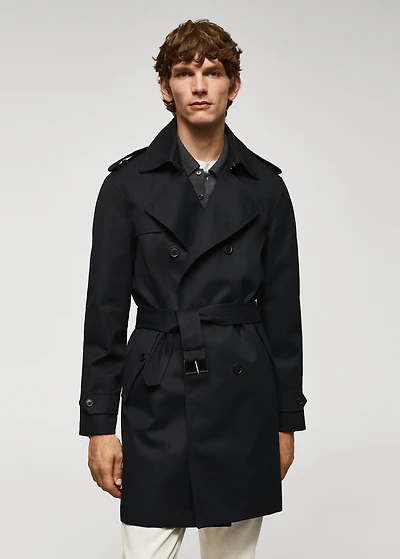 Classic water-repellent trench coat