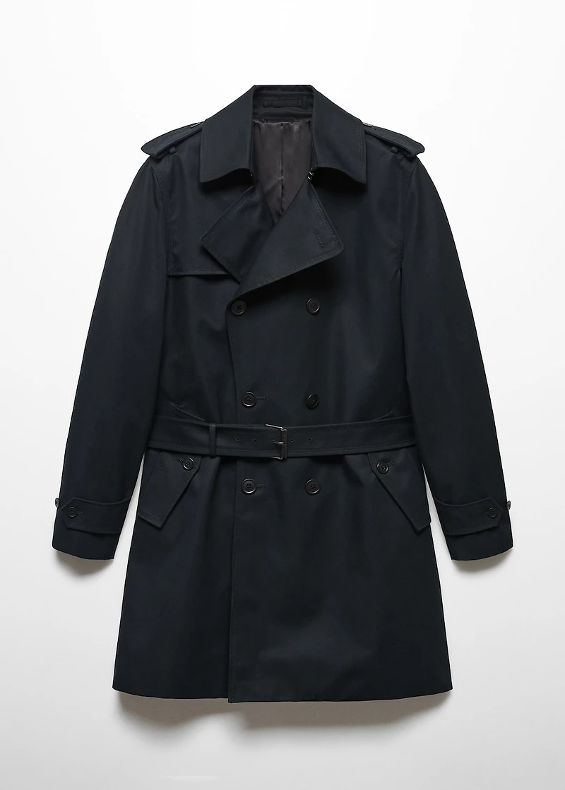 Classic water-repellent trench coat