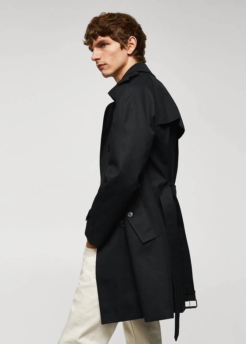 Classic water-repellent trench coat