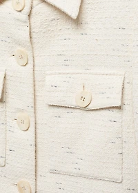 Cropped tweed jacket with pockets