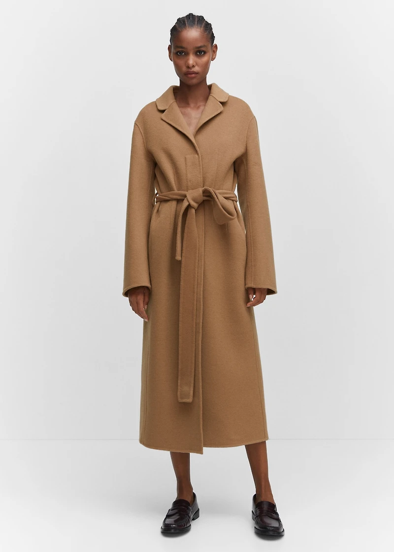Handmade oversized wool coat