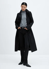 Waterproof double-breasted trench coat