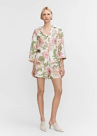 Textured printed shirt