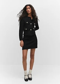 Tweed jacket with pockets