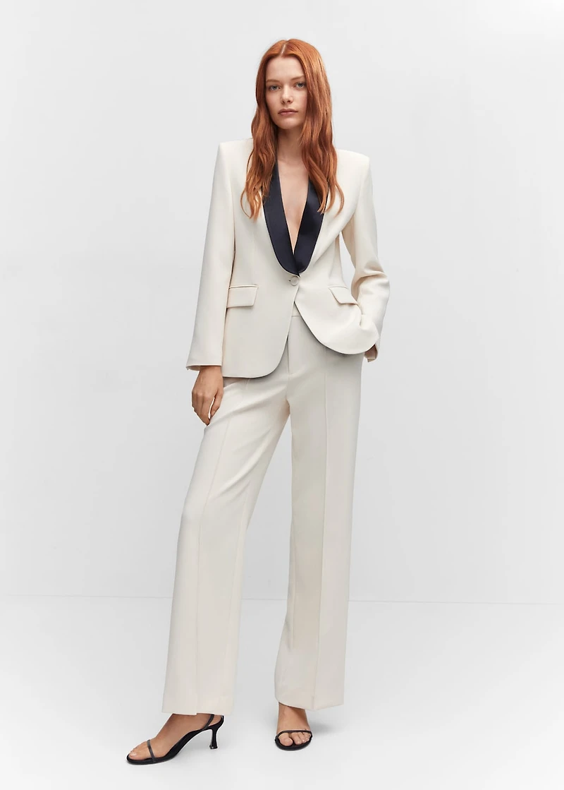 Straight suit pants