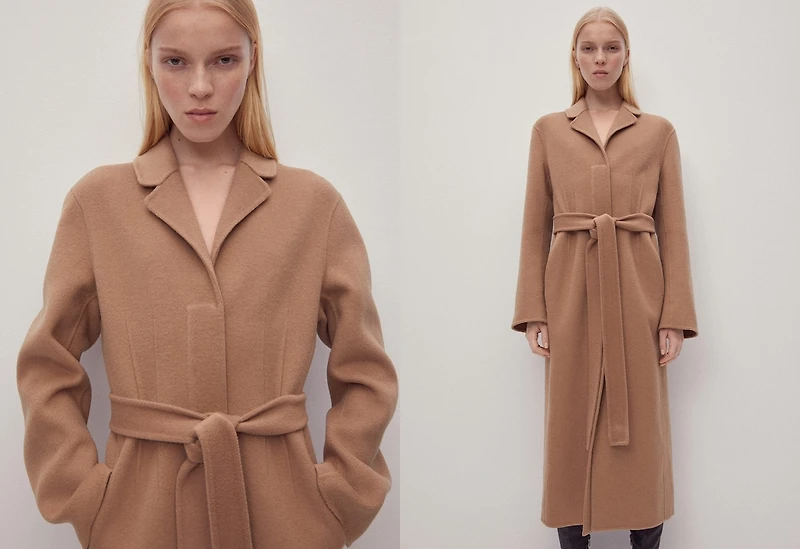 Handmade oversized wool coat
