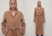 Handmade oversized wool coat