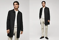 Water-repellent cotton trench coat