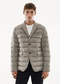 Water-repellent padded anorak