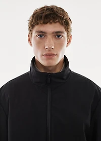 Reversible water-repellent quilted barn jacket