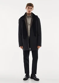 Reversible water-repellent quilted barn jacket