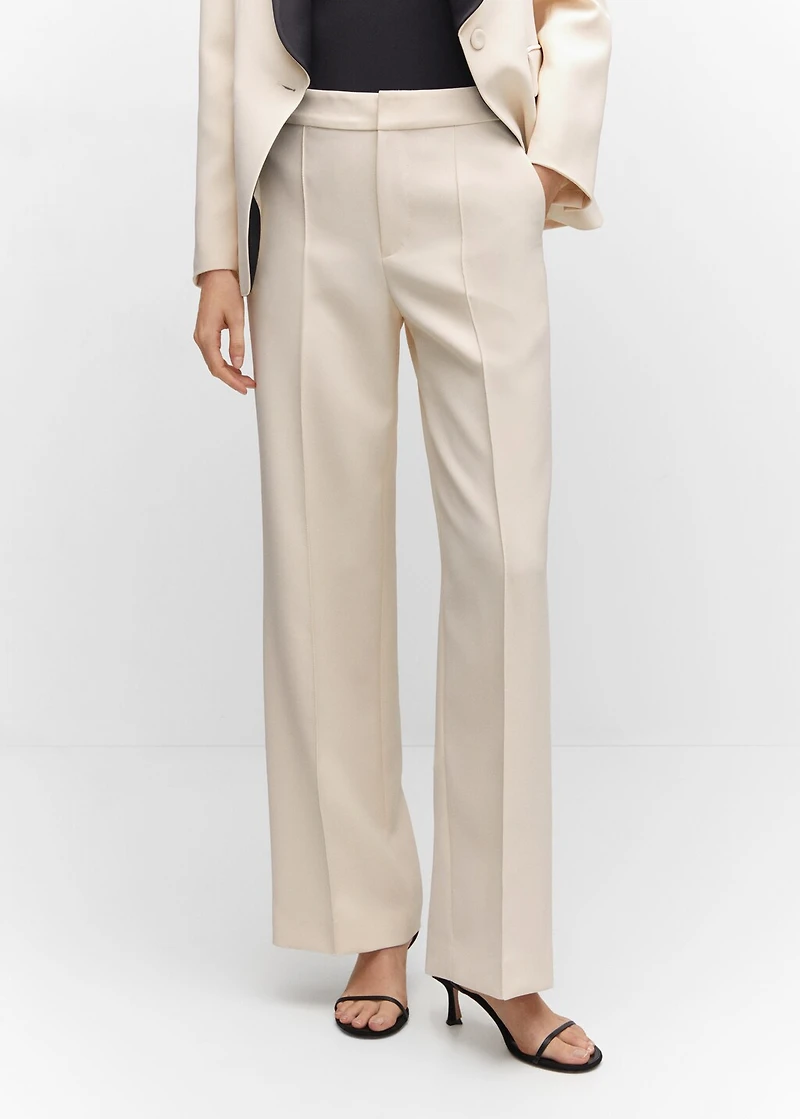 Straight suit pants