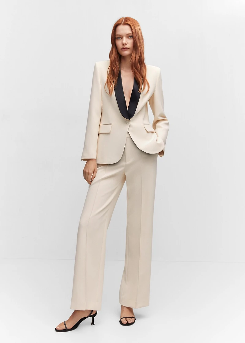 Straight suit pants