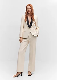 Straight suit pants
