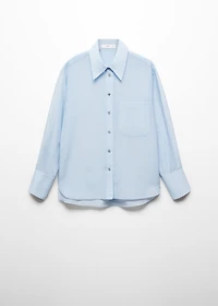 Oversized silk cotton shirt