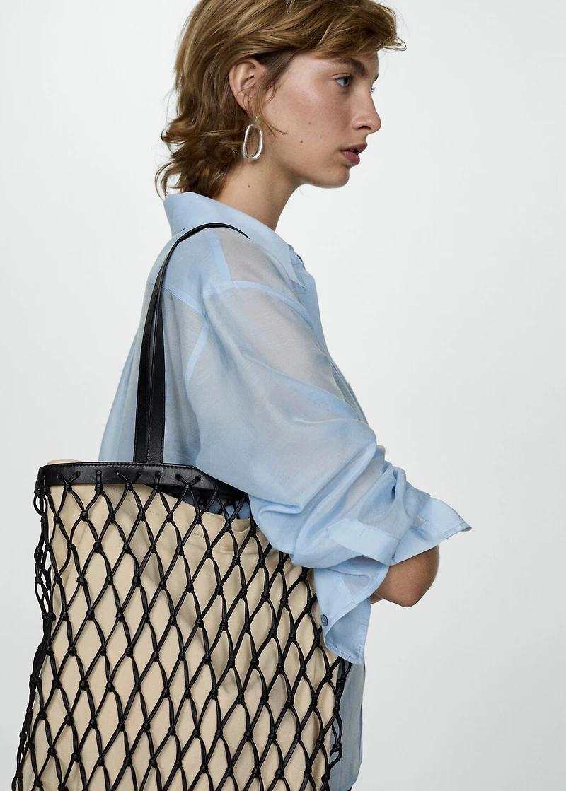 Oversized silk cotton shirt