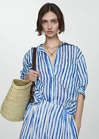 100% cotton striped shirt