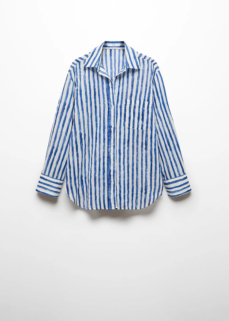 100% cotton striped shirt