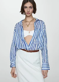 100% cotton striped shirt