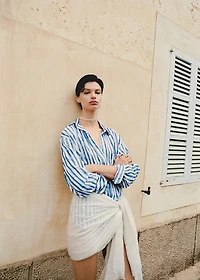 100% cotton striped shirt