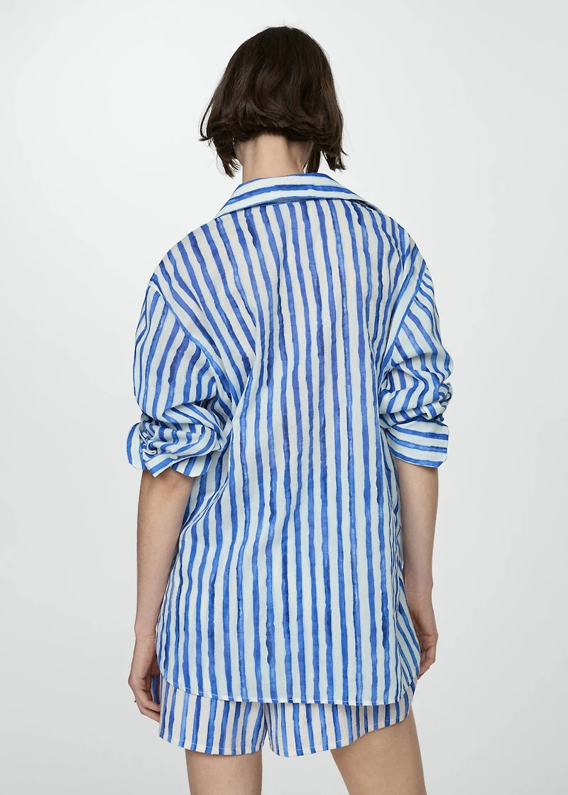 100% cotton striped shirt